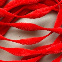 Large 5" Bump Chenille in Red ~ 1 yd. (8 bumps)